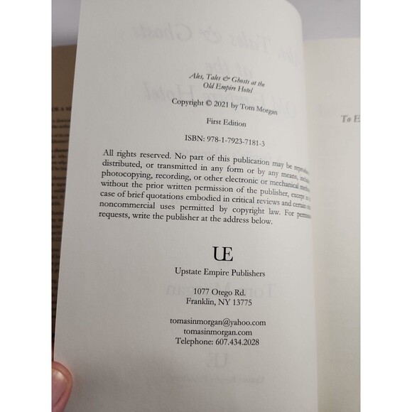 Ales, Tales & Ghosts at the Old Empire Hotel – Signed Hardcover (2021) - Picture 8 of 8